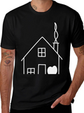 House Graphic Black T-Shirt