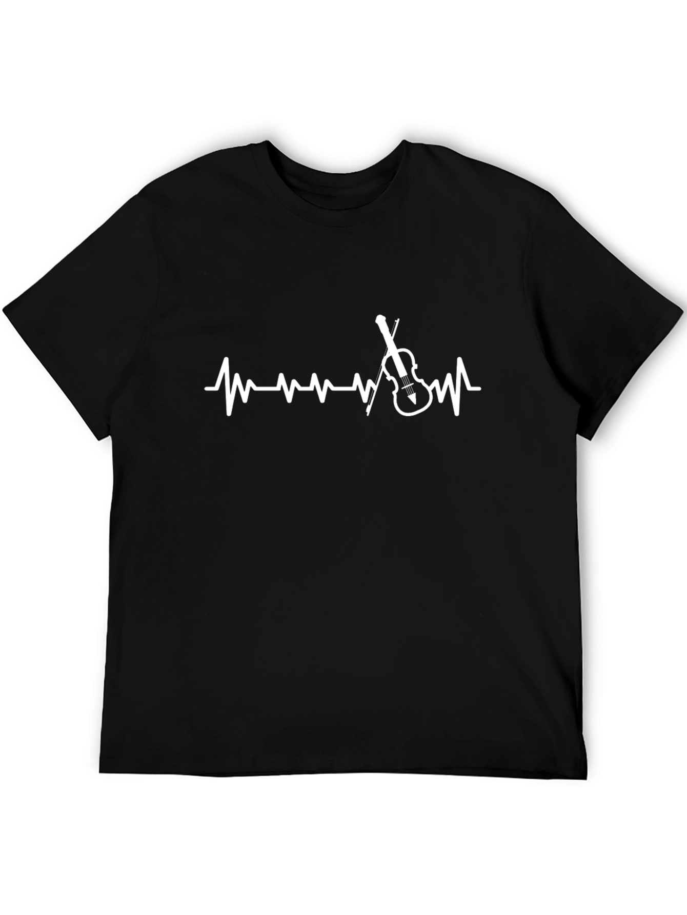 Violin Heartbeat T-Shirt - Music Lover Tee