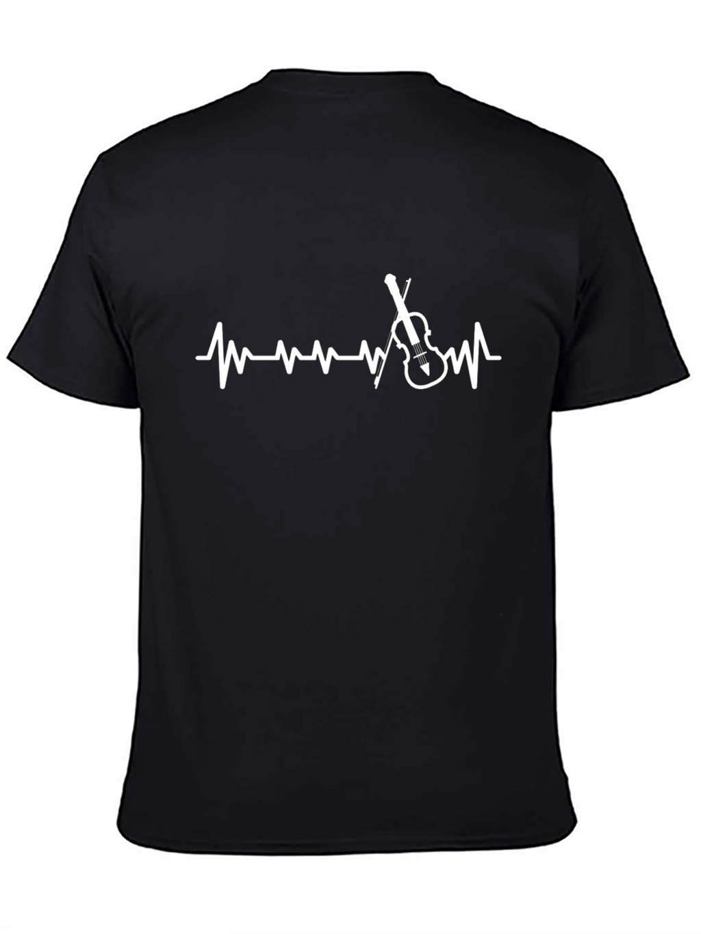 Violin Heartbeat T-Shirt - Music Lover Tee