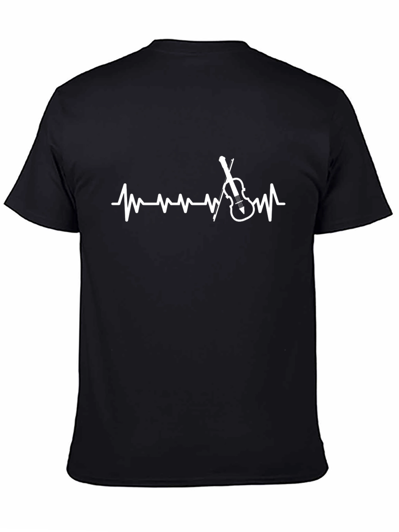 Violin Heartbeat T-Shirt - Music Lover Tee