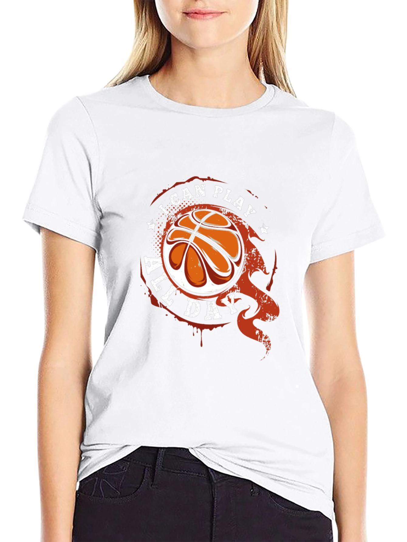 I Can Play All Day Basketball Graphic T-Shirt