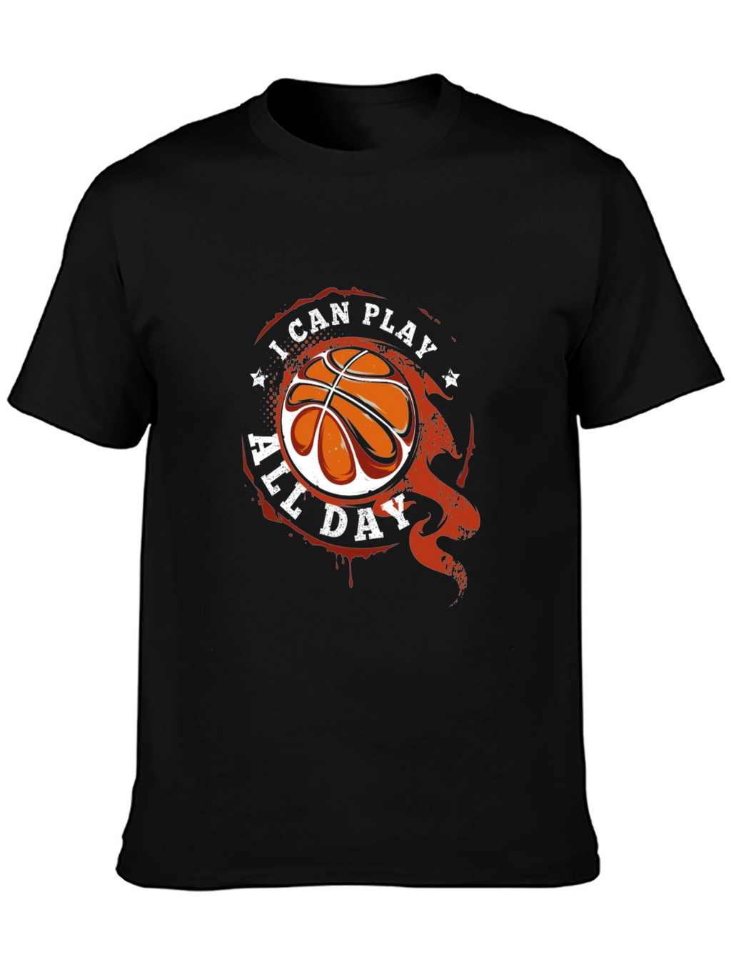 I Can Play All Day Basketball Graphic T-Shirt