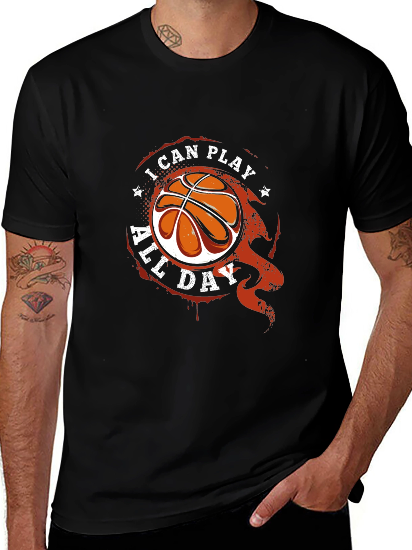 I Can Play All Day Basketball Graphic T-Shirt