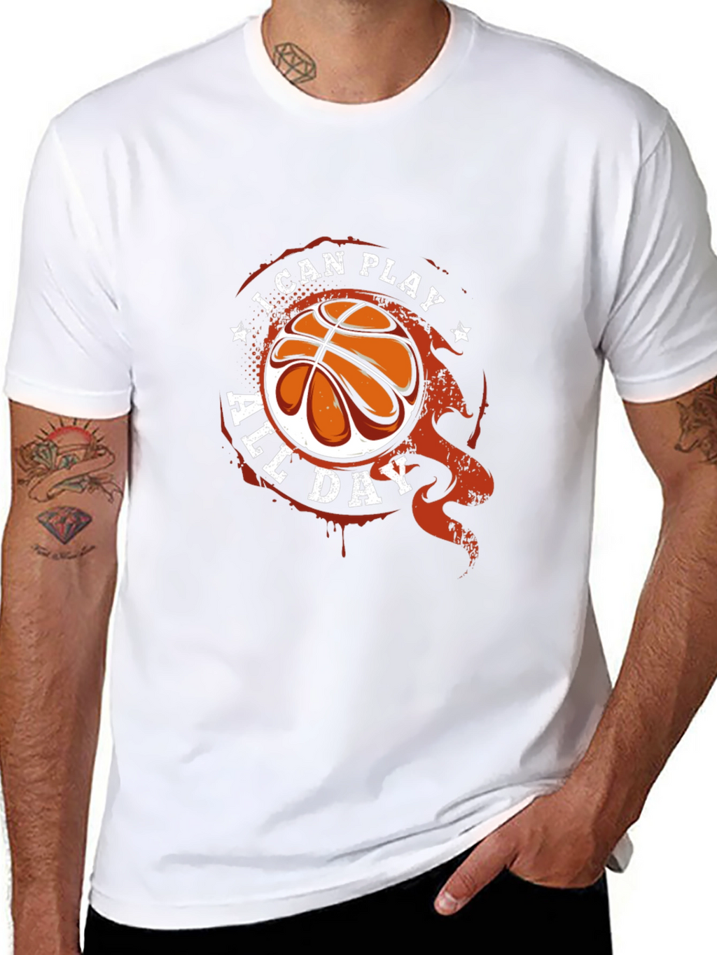 I Can Play All Day Basketball Graphic T-Shirt