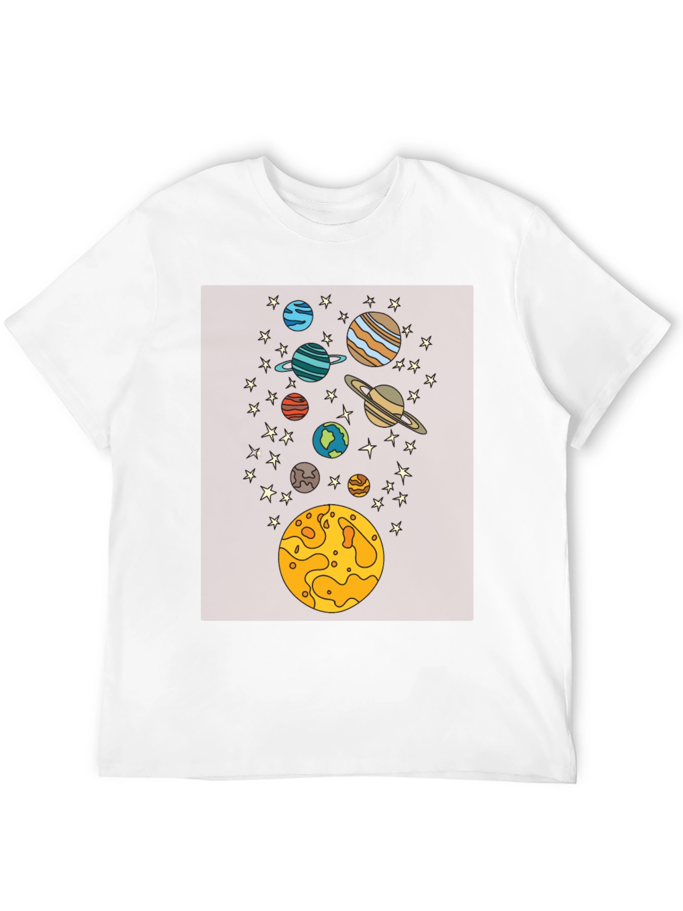 Space Planets Graphic T-Shirt