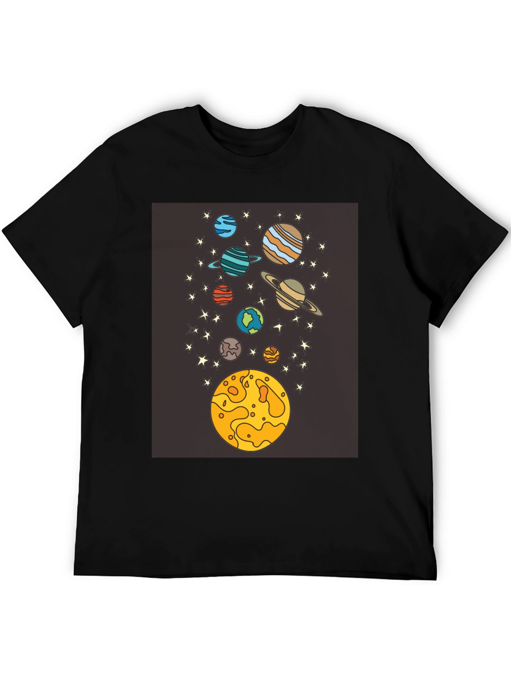 Space Planets Graphic T-Shirt