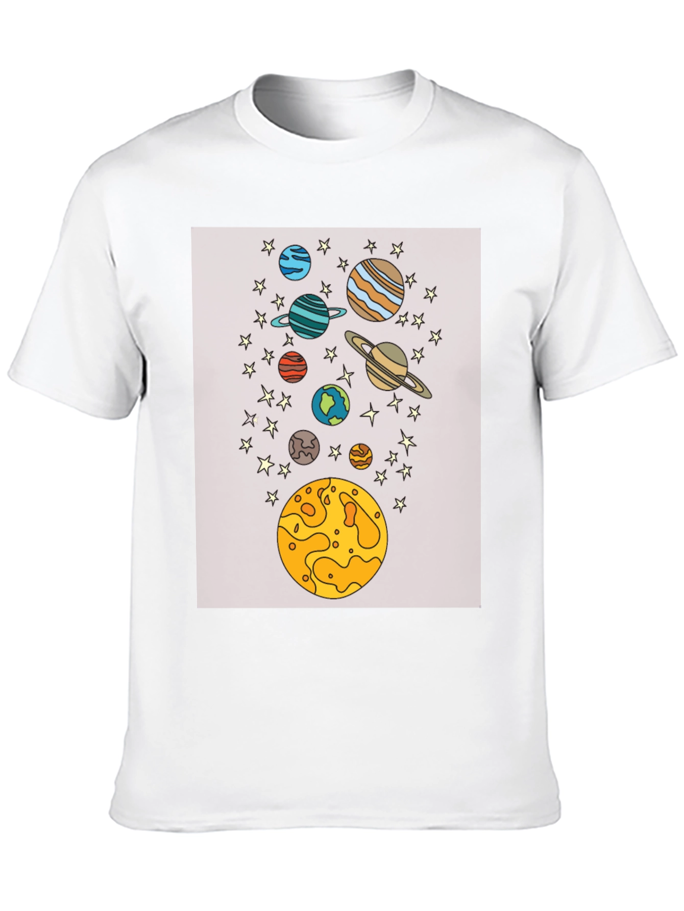 Space Planets Graphic T-Shirt