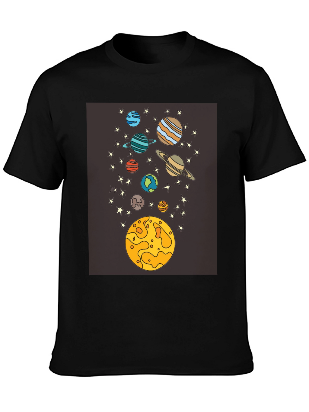 Space Planets Graphic T-Shirt