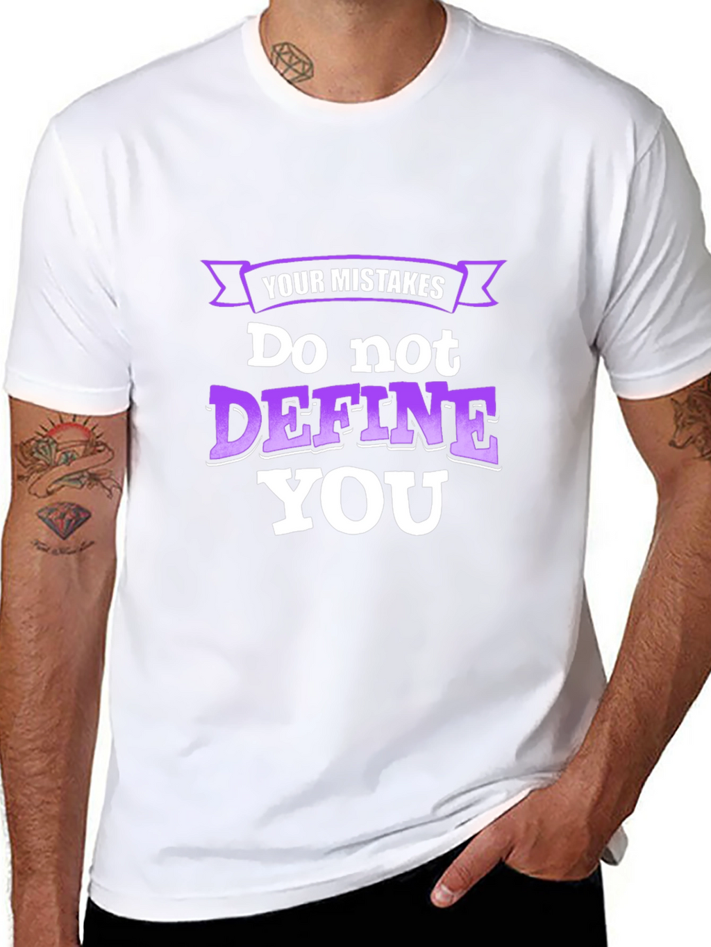 Inspirational Graphic T-Shirt - Your Mistakes Dont Define You