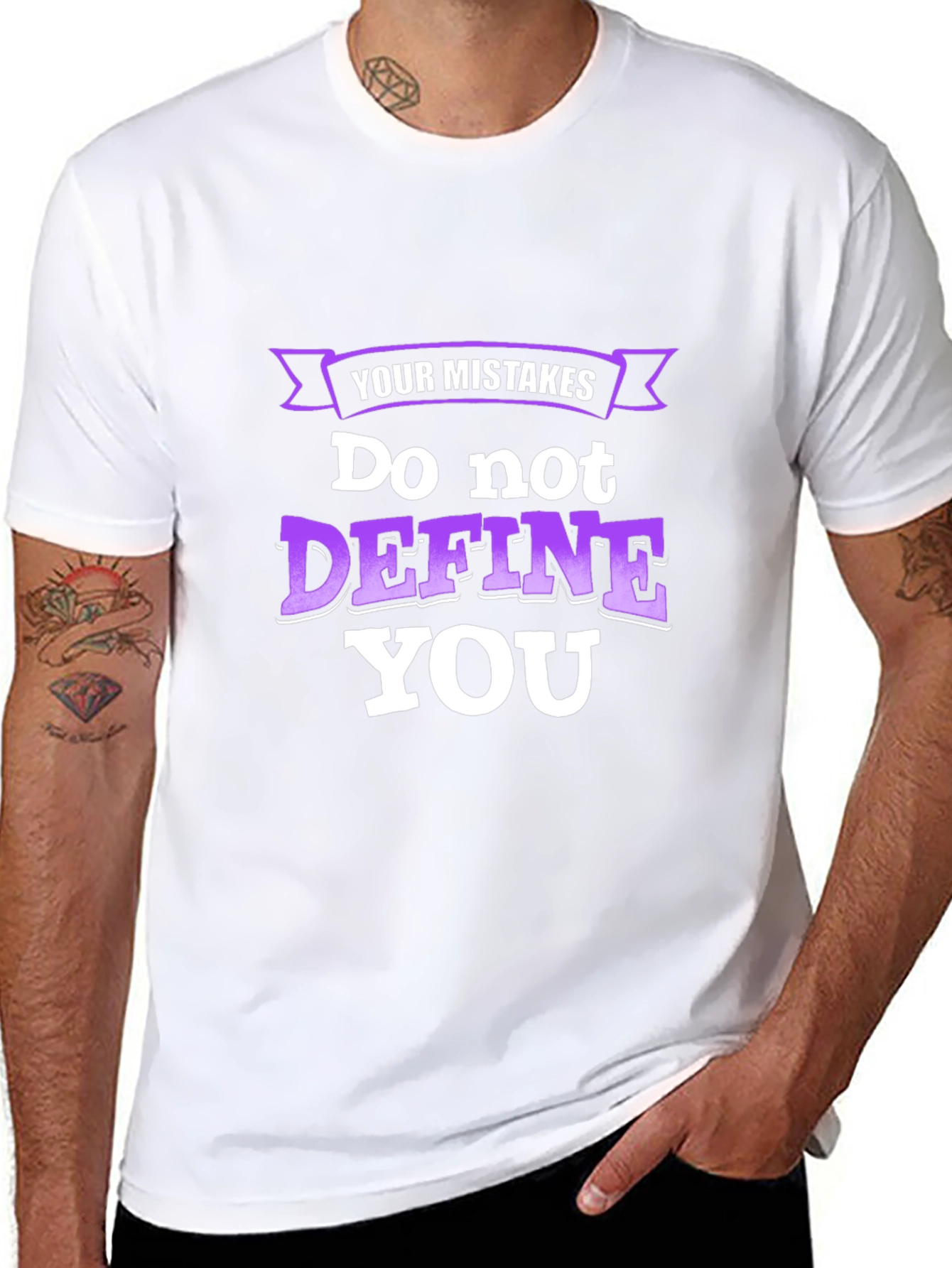Inspirational Graphic T-Shirt - Your Mistakes Dont Define You