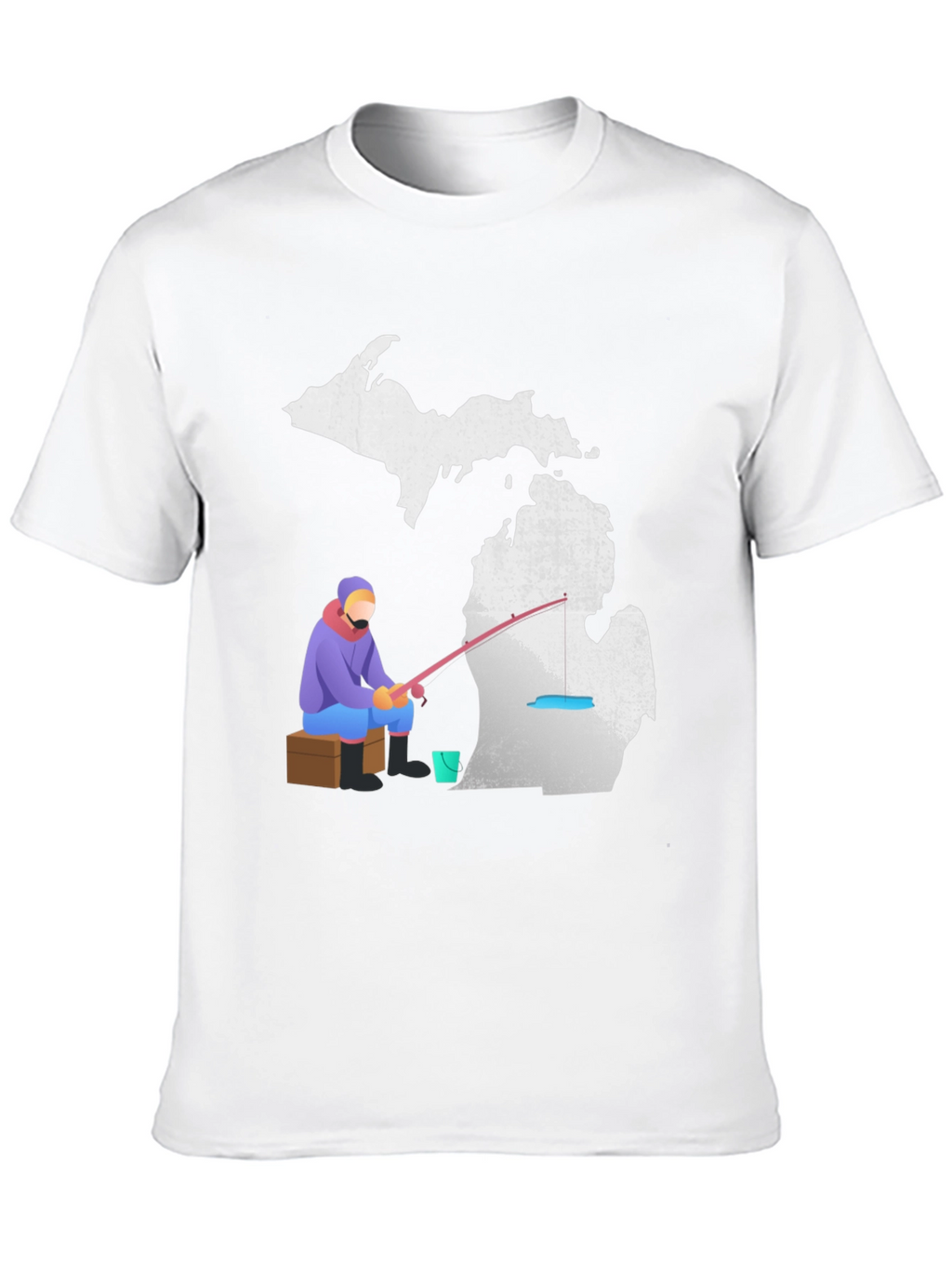 Michigan Fishing Graphic T-Shirt