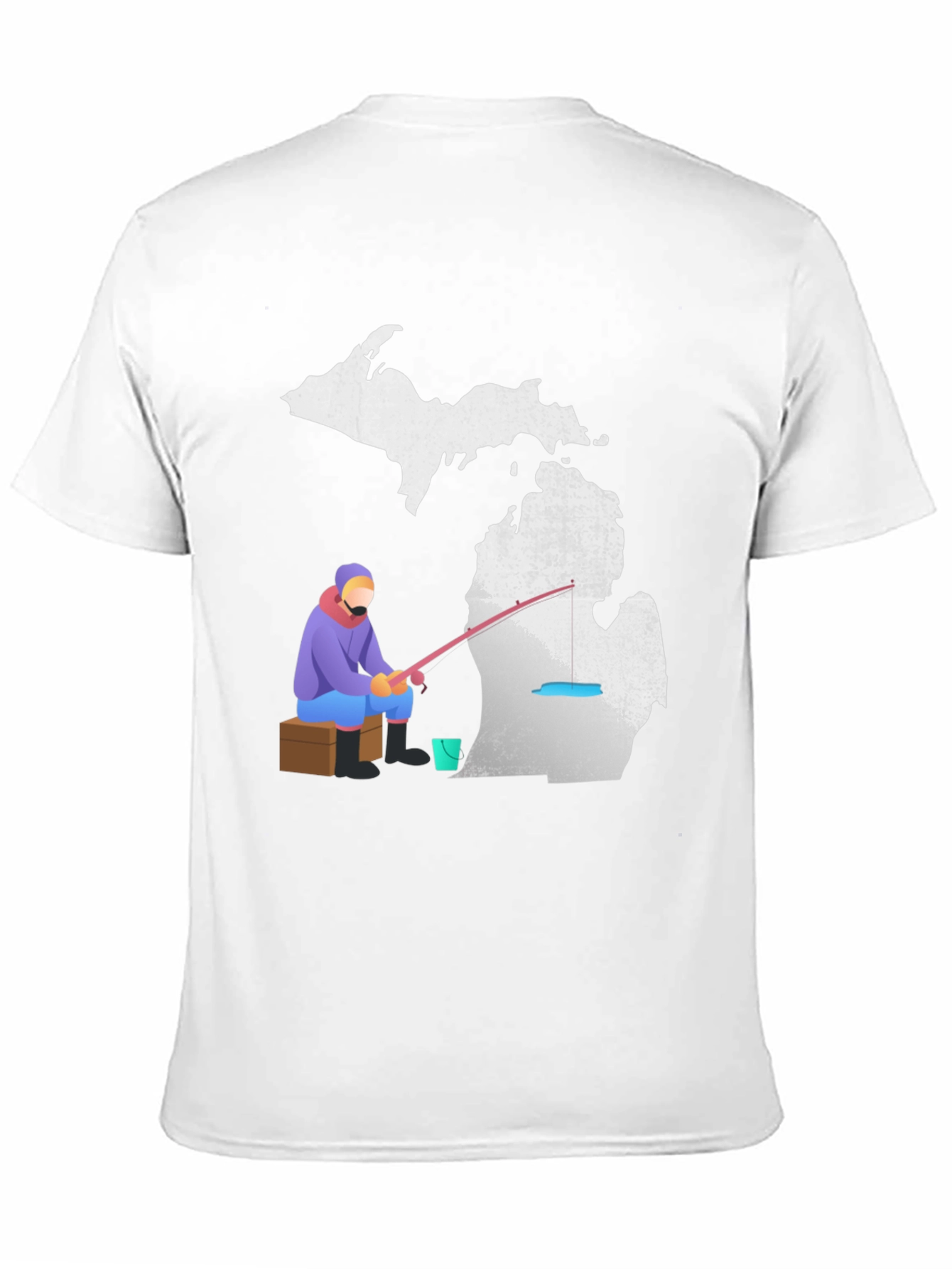 Michigan Fishing Graphic T-Shirt
