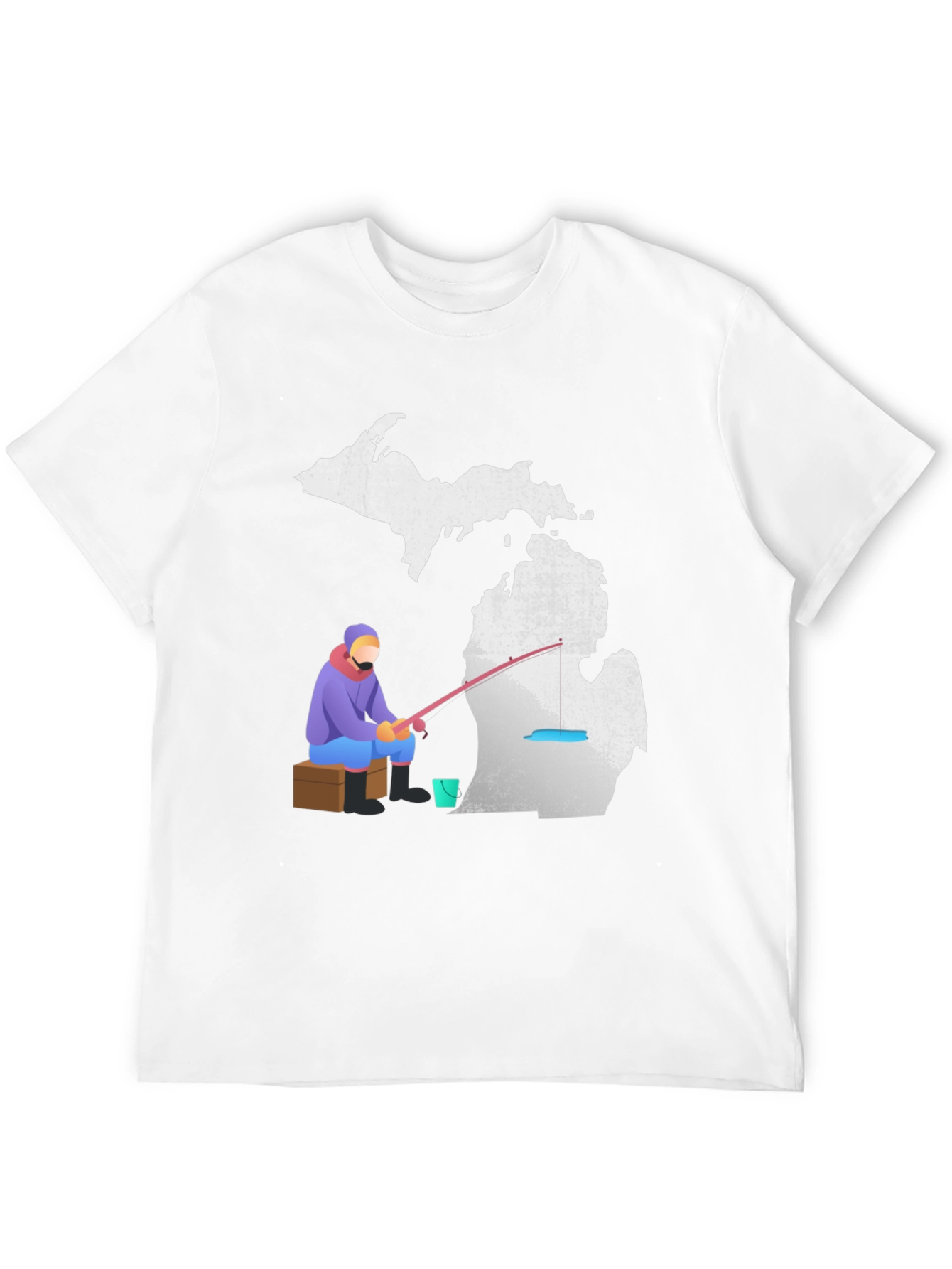 Michigan Fishing Graphic T-Shirt