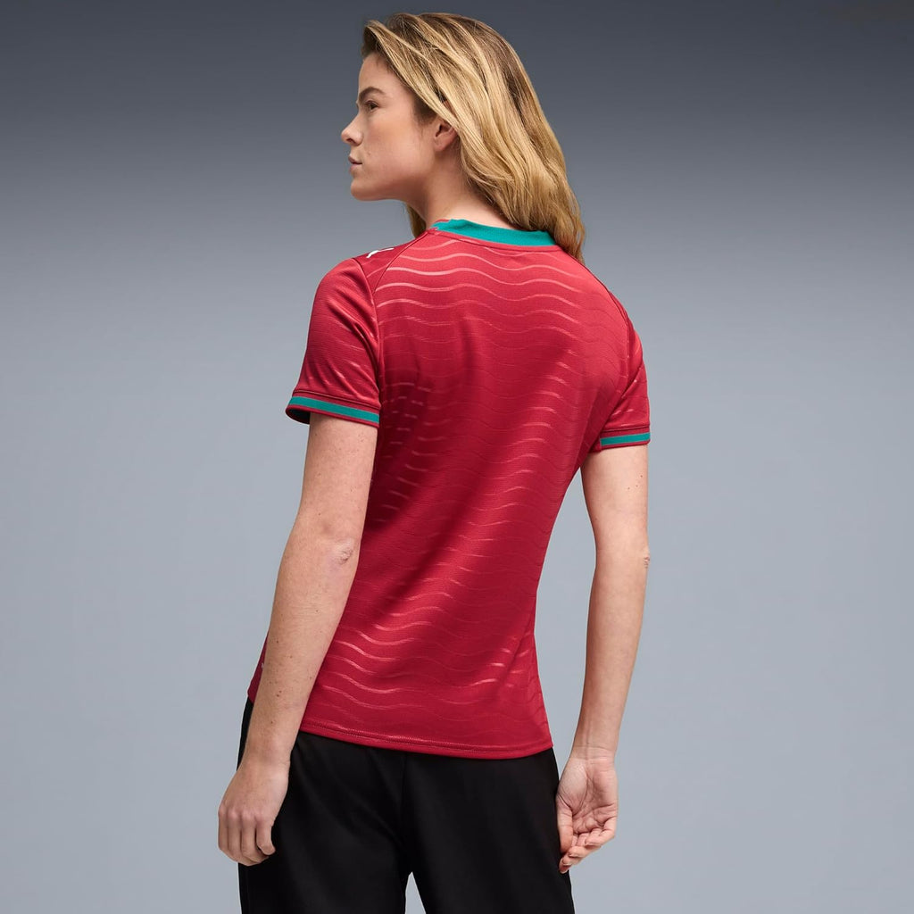 Women's Portugal Home Crew Neck Short Sleeve Soccer Jersey