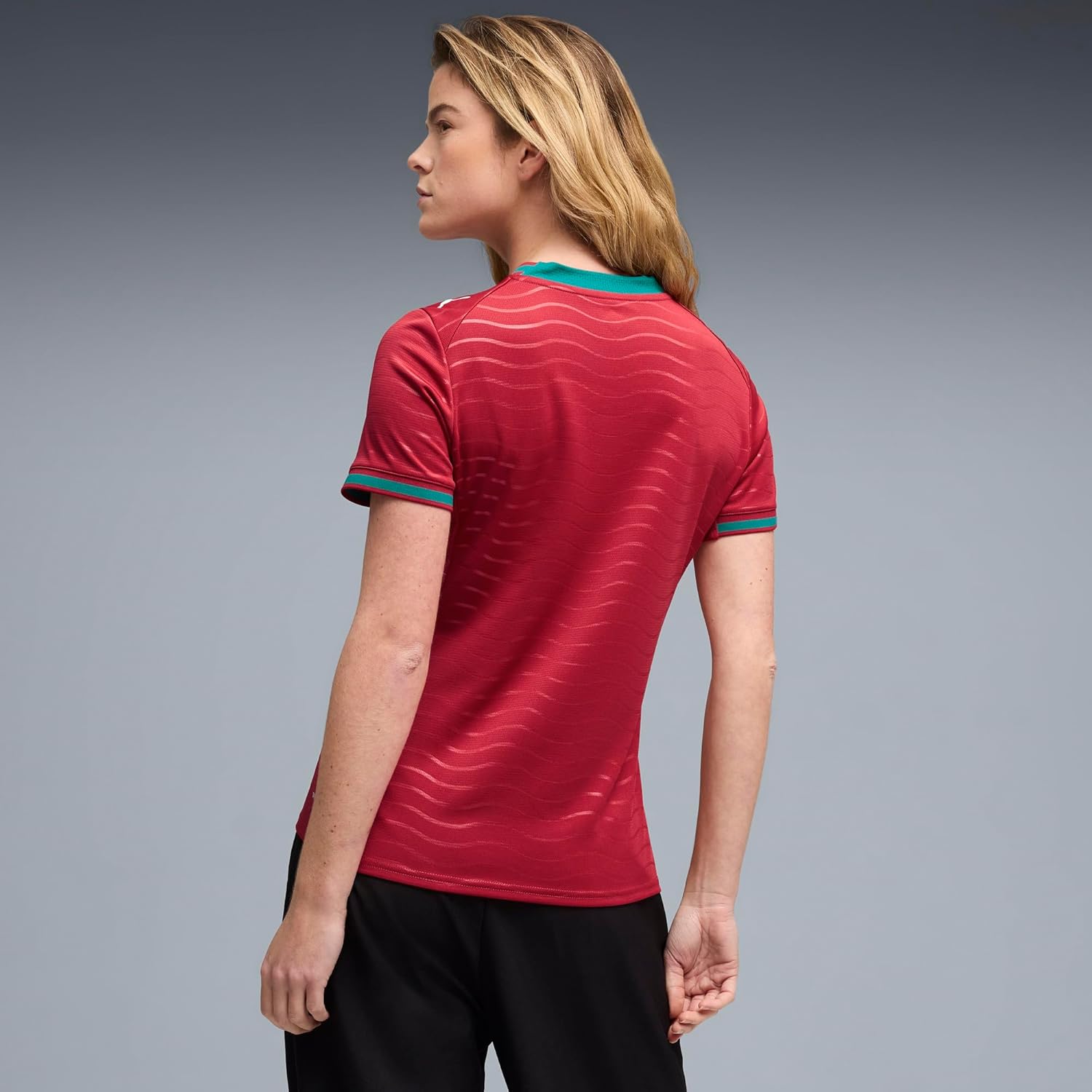 Women's Portugal Home Crew Neck Short Sleeve Soccer Jersey