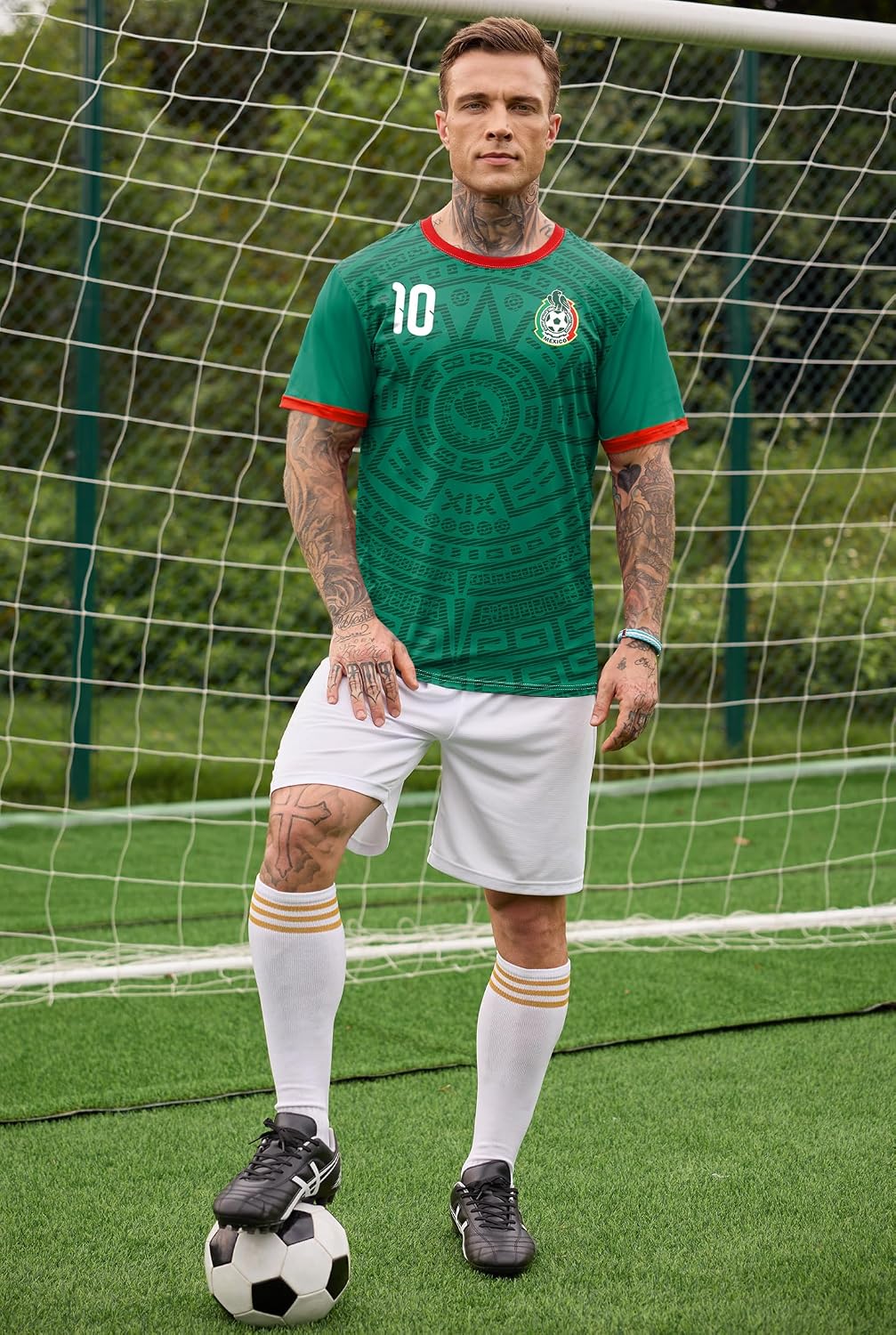 Men's Soccer Jersey Casual Streetwear T-Shirt, Durable Cloth (S-XXL)