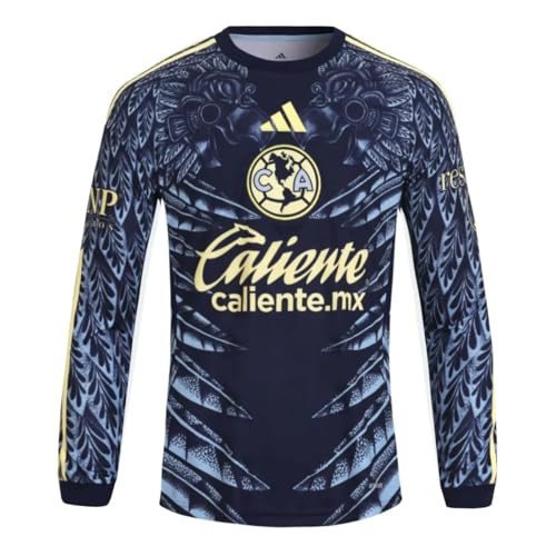 Club America Away Men's Long Sleeve Soccer Jersey