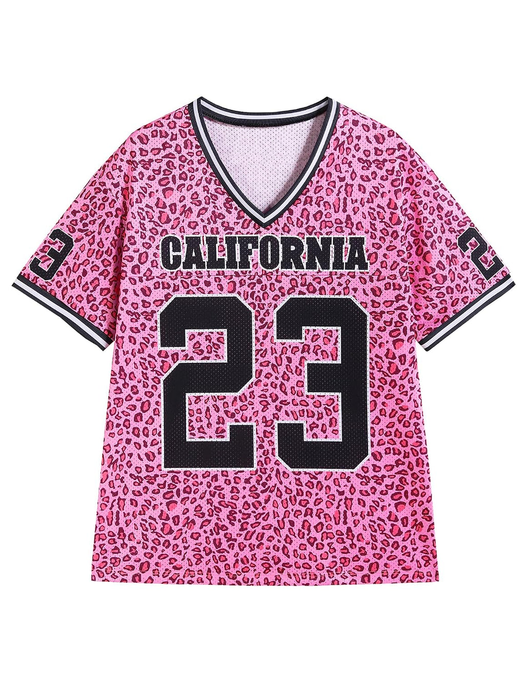 Unisex Short Sleeve Jersey Shirt Vintage Graphic Tee Y2K V Neck Number Print