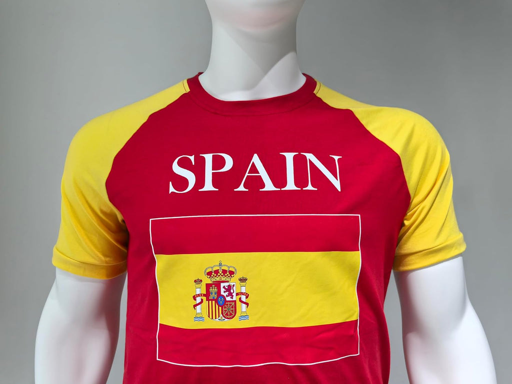 Men's Soccer Fan Tee with National Flag Design – Soft Cloth, Classic Style