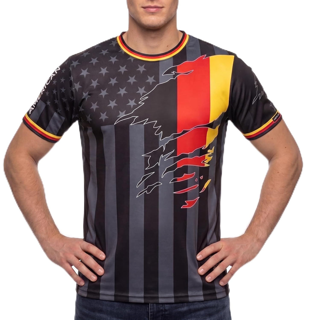 Ripped Dual Heritage Unisex Soccer Jersey – USA Flag Cotton Polyester Blend