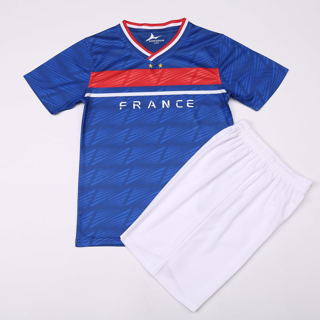 Kids Soccer Jersey Short Sleeve Game Day Training Shirt