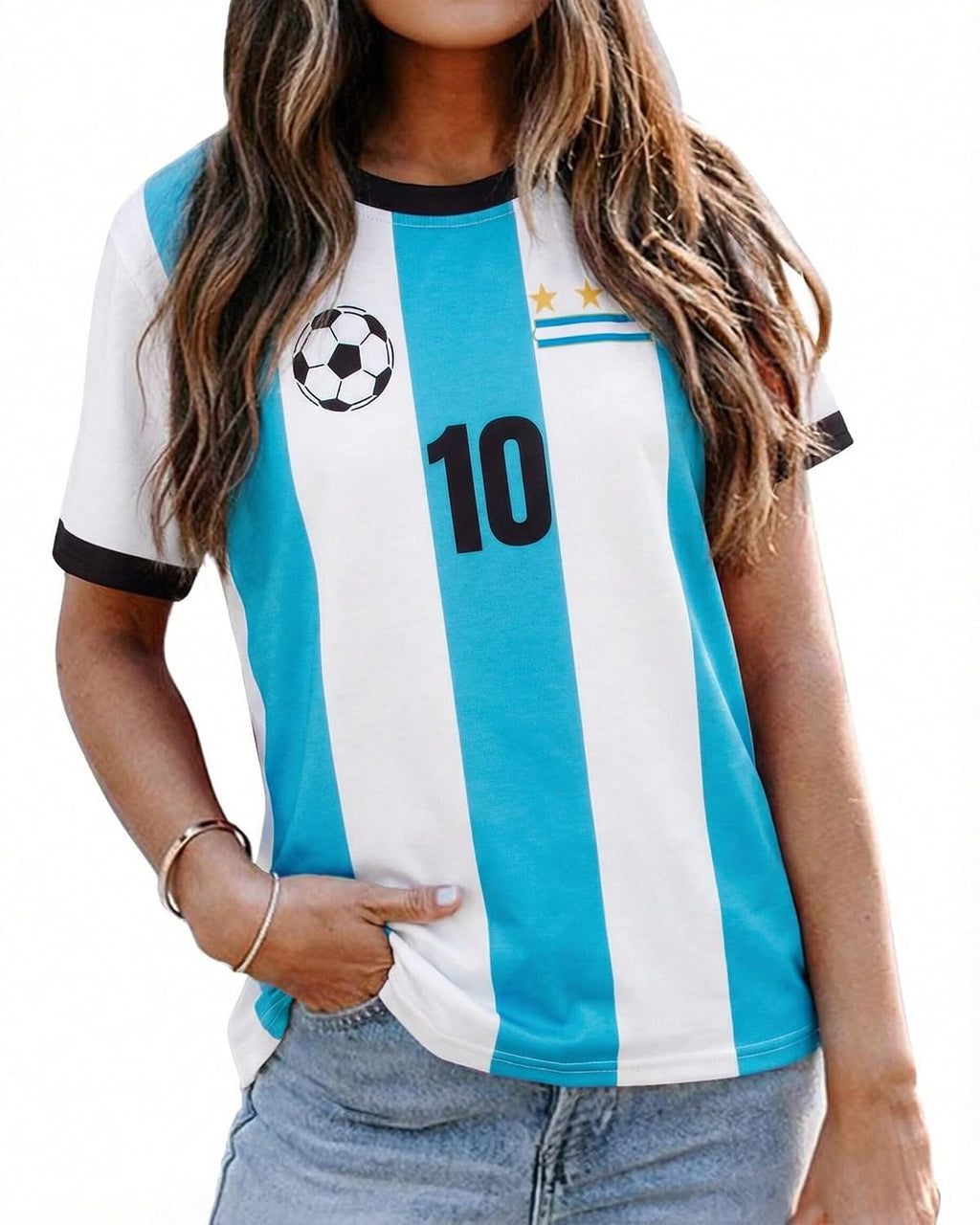Soccer Jersey Fan Tee - Brazil & Portugal T-Shirt