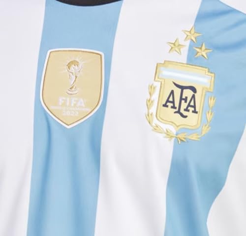 Argentina 22 Winners Home Soccer Jersey, White/Blue, XXXL