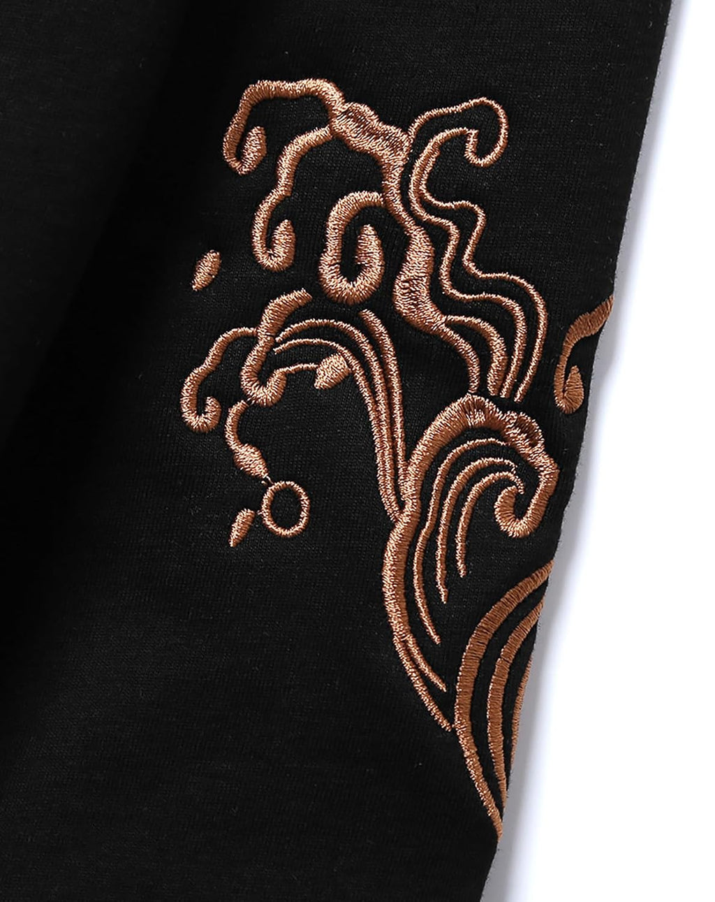 Japanese Streetwear Men's Embroidered Graphic Crewneck Sweatshirt