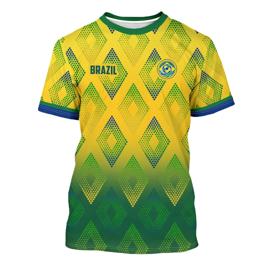 Men's Short Sleeve Soccer Jersey Top, Adult Sports Fan T-Shirt