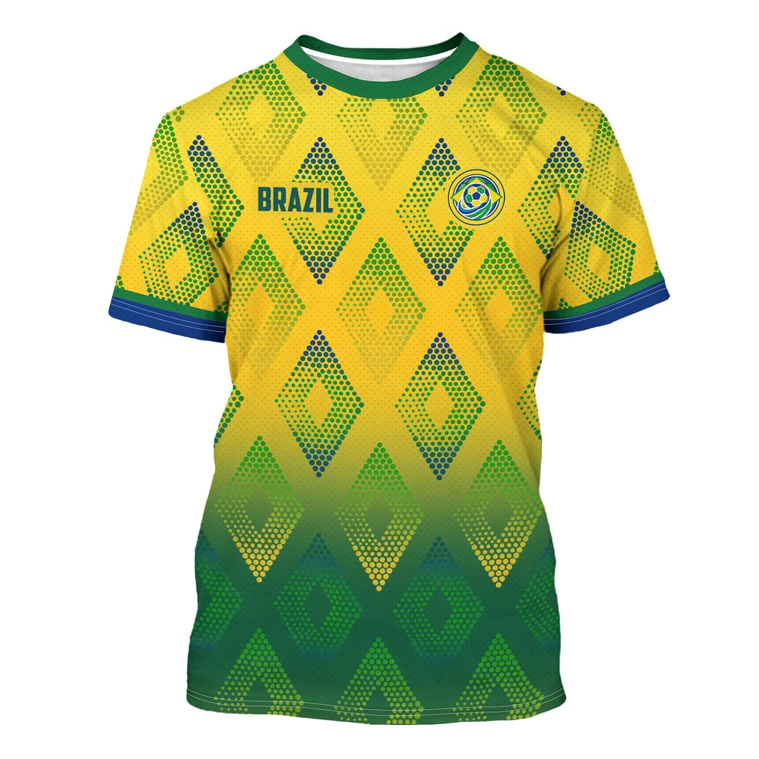 Men's Short Sleeve Soccer Jersey Top, Adult Sports Fan T-Shirt