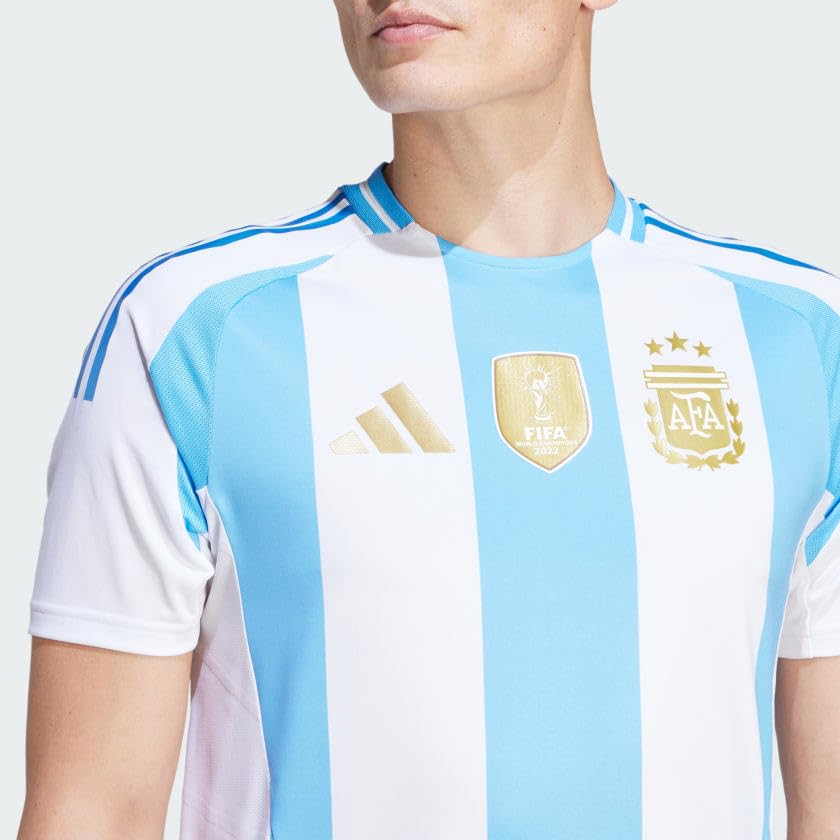 Argentina Men's 3-Stars Home Soccer Jersey 2024