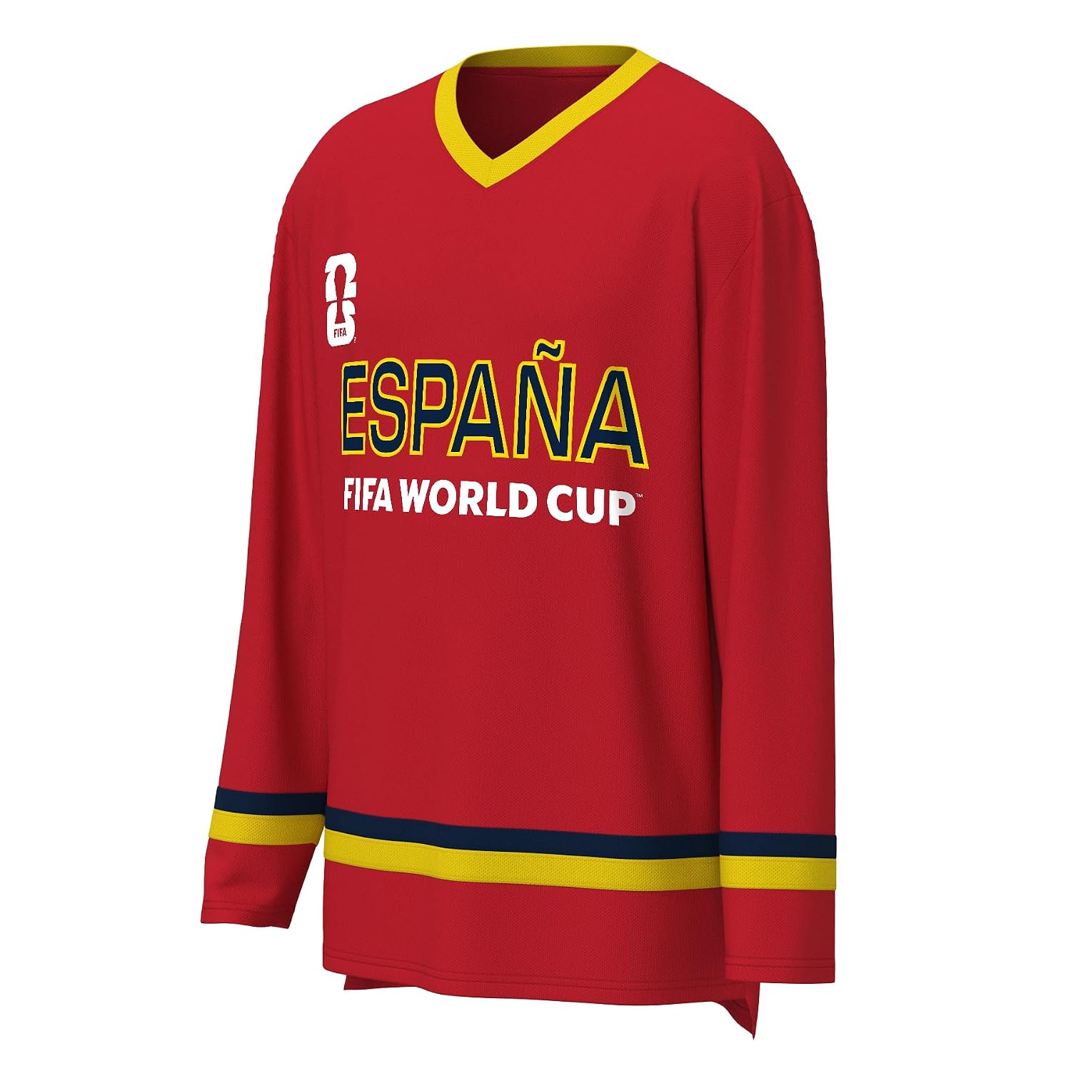 Men's Long Sleeve V-Neck Soccer Jersey