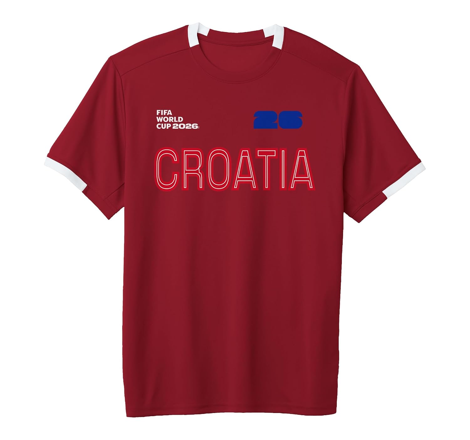 Croatia 2026 World Cup Short-Sleeve Soccer Jersey