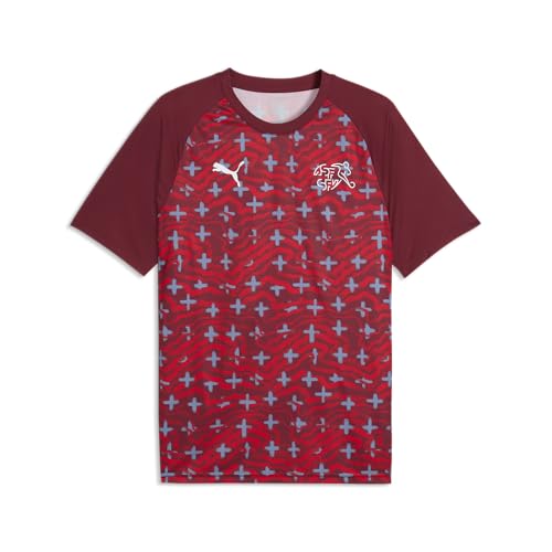 Men's Swiss National Team Warm Up Soccer Jersey