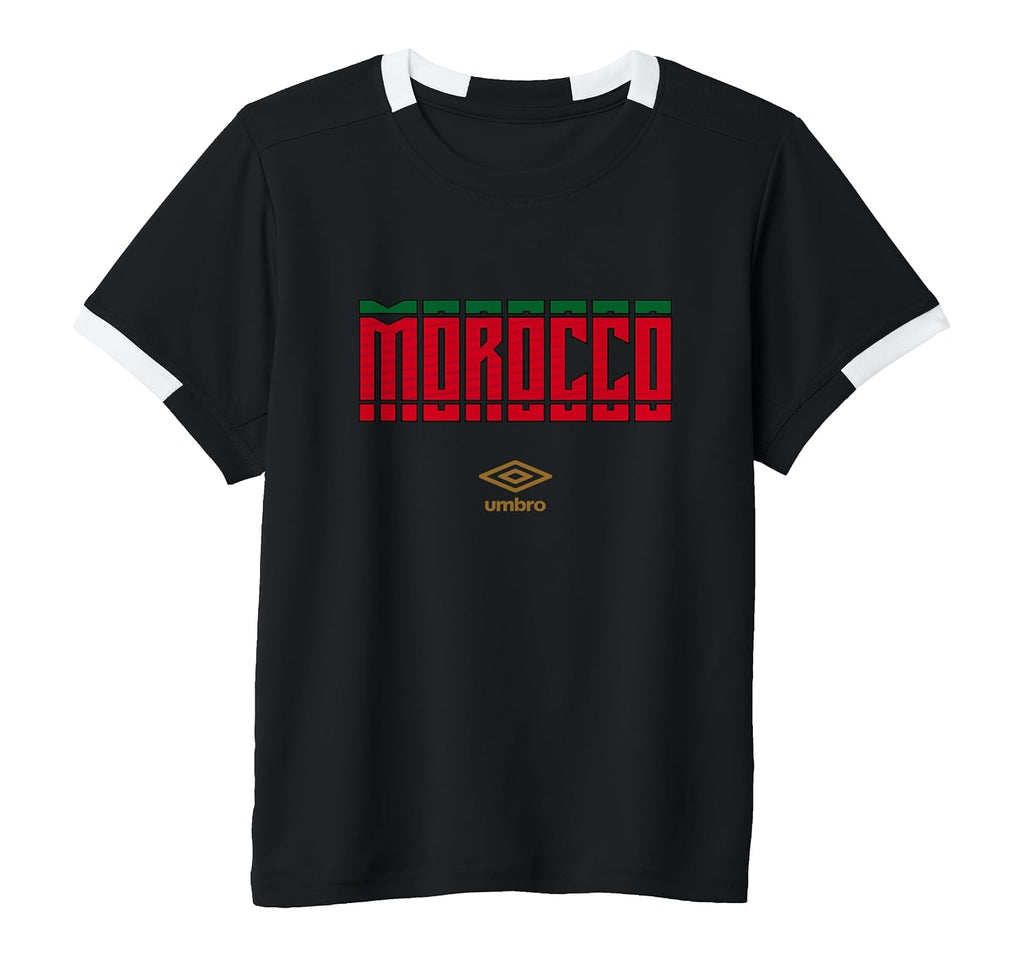 Morocco Stacked Logo Short-Sleeve Soccer Jersey