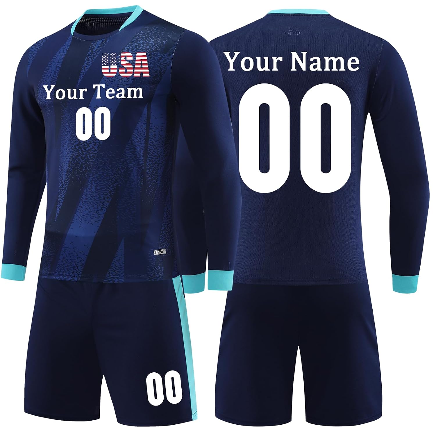 Custom Soccer Jersey - Personalized Name & Number, Home/Away, Kids & Adults