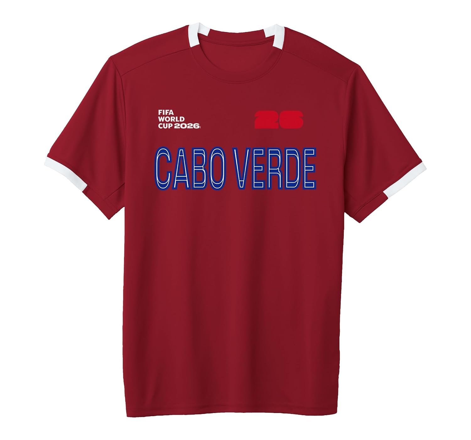 Cabo Verde Short-Sleeve Soccer Jersey