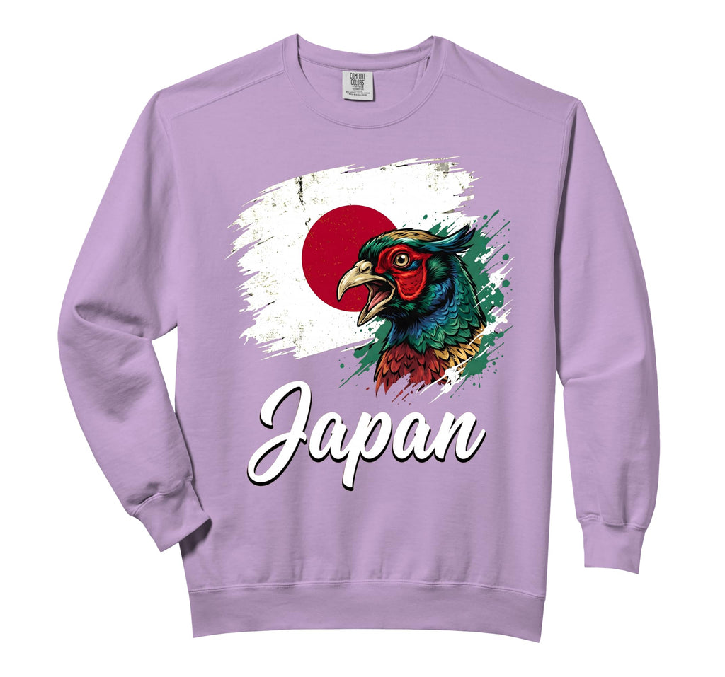 Japan Green Pheasant National Flag Comfort Colors Adult Sweatshirt