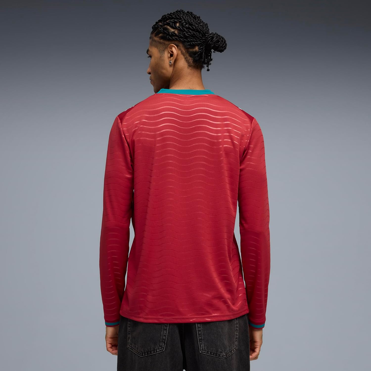 Men's Long Sleeve Crew Neck Soccer Jersey - Casual Replica