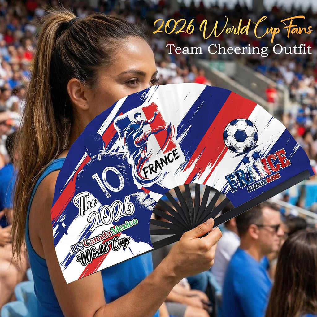 Folding Soccer Fan – Game Day Essential for Stadium Chants & Party Favors