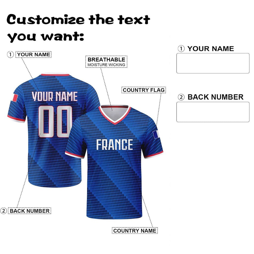 Custom Soccer Jersey for Men, Women & Kids – Personalized Name & Number