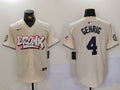 Men's New York Yankees Lou Gehrig #4 Cream Limited Player Jerseys