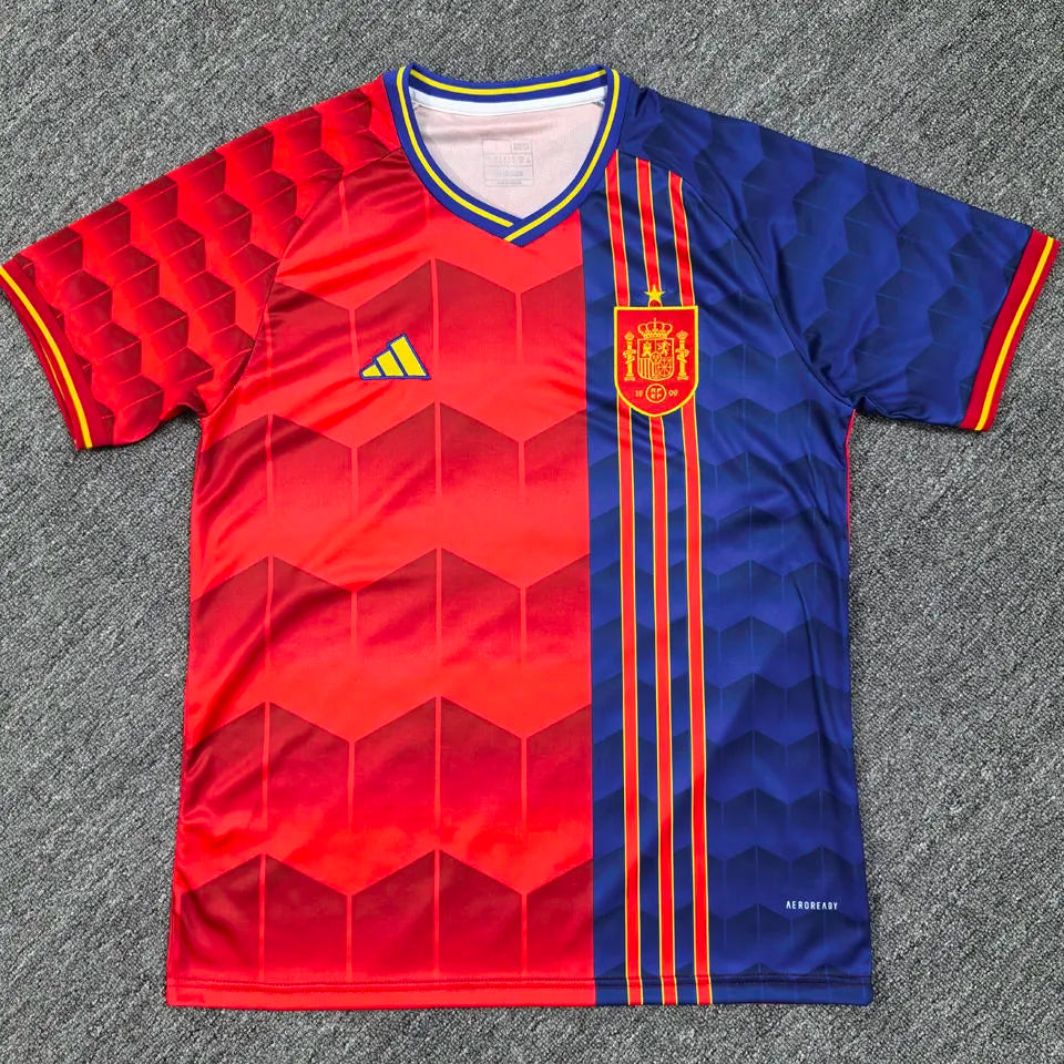2025/26 Spain Special Edition Red Fans Soccer Jersey Front