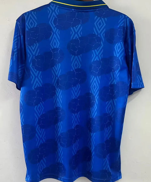 1994 Colombia Away Blue Retro Soccer Jersey Back
