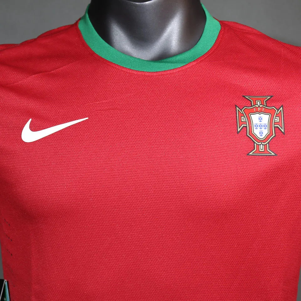 2012 Portugal Home Retro Player Version Soccer Jersey 球员版 Detail 2