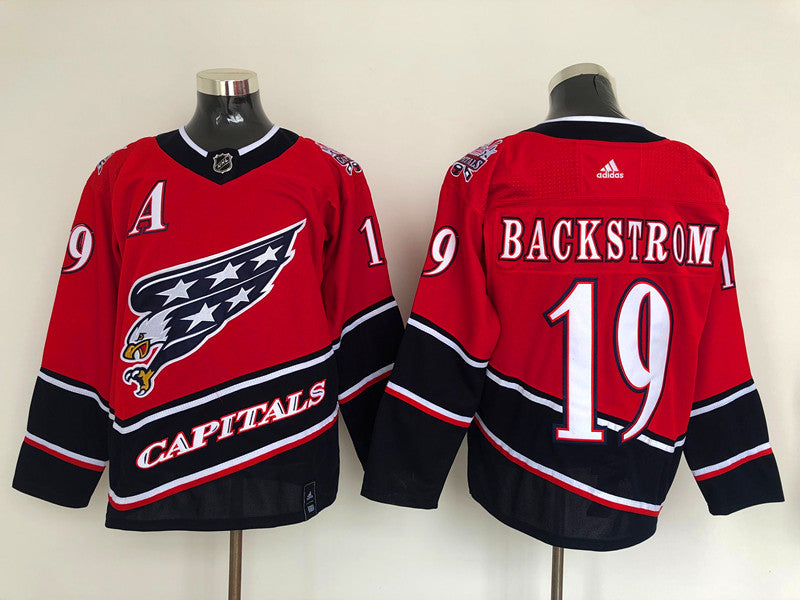 Men's Washington Capitals Nicklas Backstrom #19 Red Home Breakaway Player Jerseys