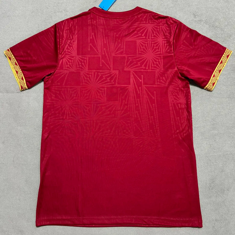 2025 Mexico Red Special Edition México de Oro Fans Soccer Jersey Detail 1