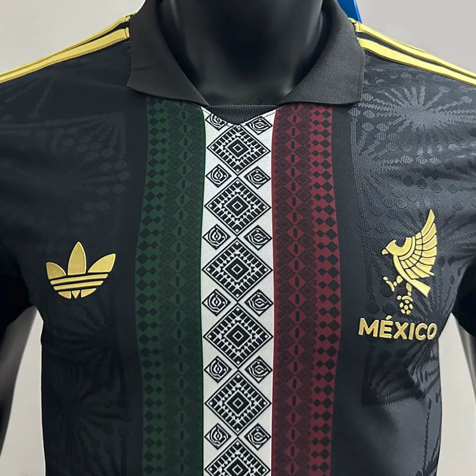 2025 Mexico Green Special Edition Player Version Soccer Jersey Detail 3