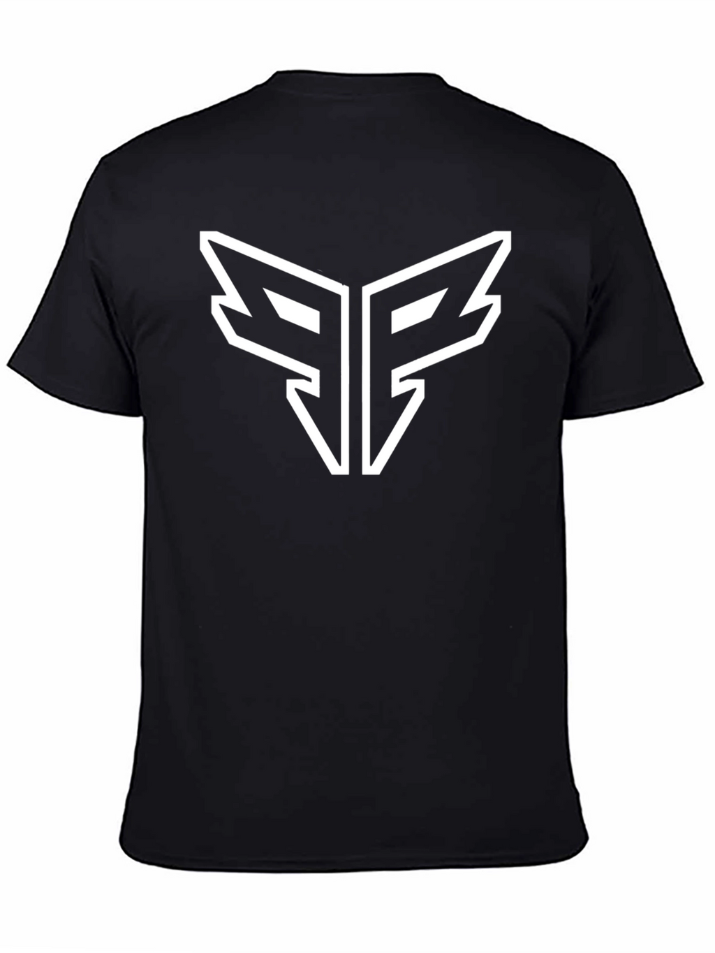 Modern Black T-Shirt with Bold Graphic Logo