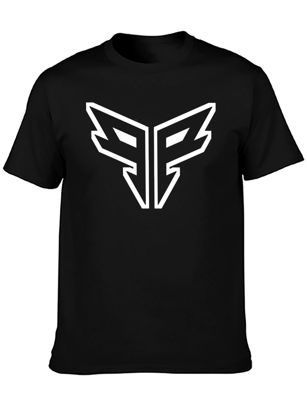 Modern Black T-Shirt with Bold Graphic Logo